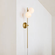 Brina Glass 2-Light Sconce - Minimalist Glass Wall Light for Home